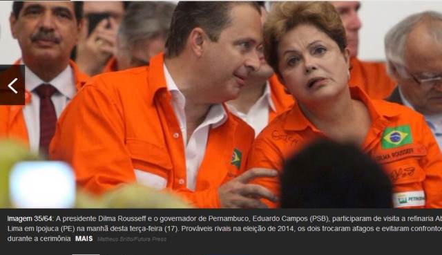 Eduardo Campos e Dilma não estão tão distante.